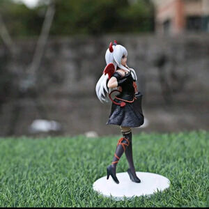 Demon kawaii tail dress anime manga black red cute girl figure long hair accesso